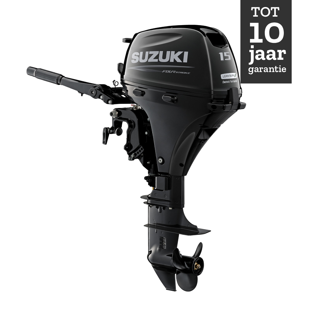 Suzuki buitenboordmotor 15 pk – DF15A - Kortstaart – Zwart