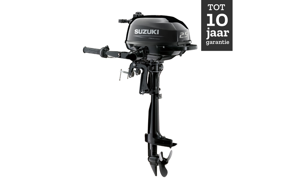 Suzuki buitenboordmotor 2.5 pk – DF2.5 - Langstaart – Zwart