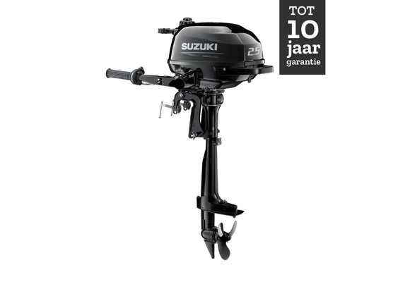 Suzuki buitenboordmotor 2.5 pk – DF2.5 - Langstaart – Zwart