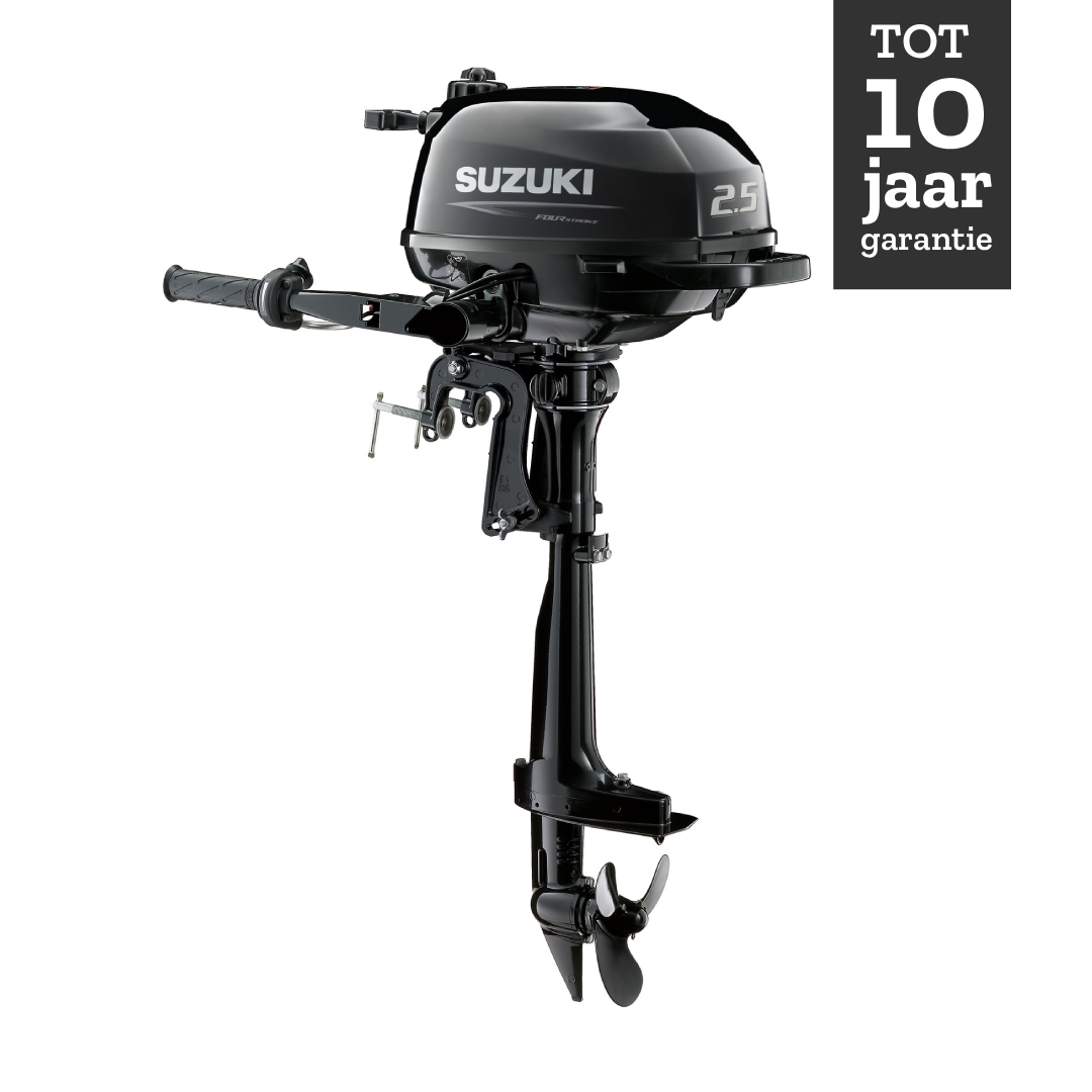 Suzuki buitenboordmotor 2.5 pk – DF2.5 - Langstaart – Zwart
