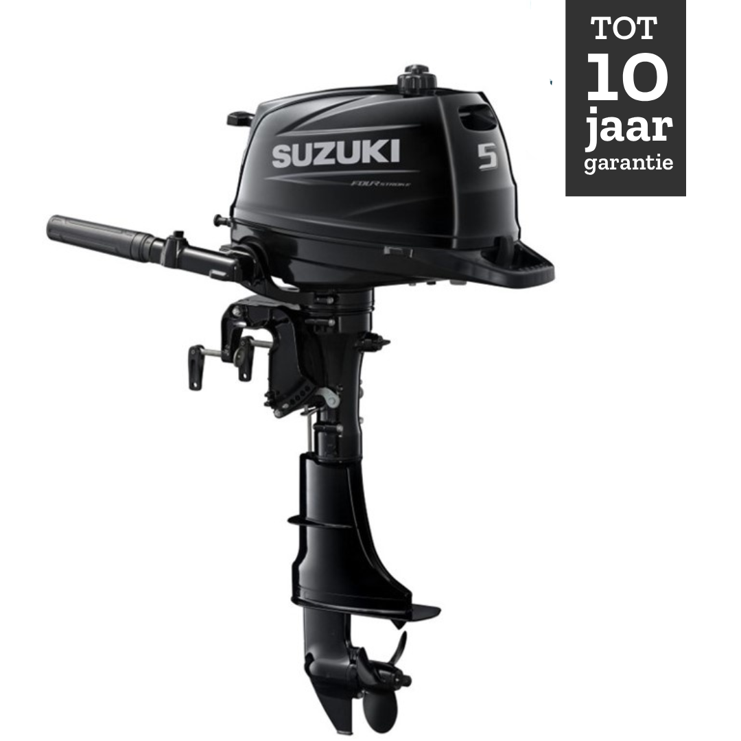 Suzuki buitenboordmotor 5pk - DF5A - Langstaart - Zwart