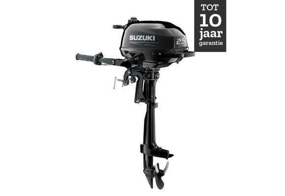 Suzuki  buitenboord motor 2.5pk - DF2.5 - Kortstaart - Zwart