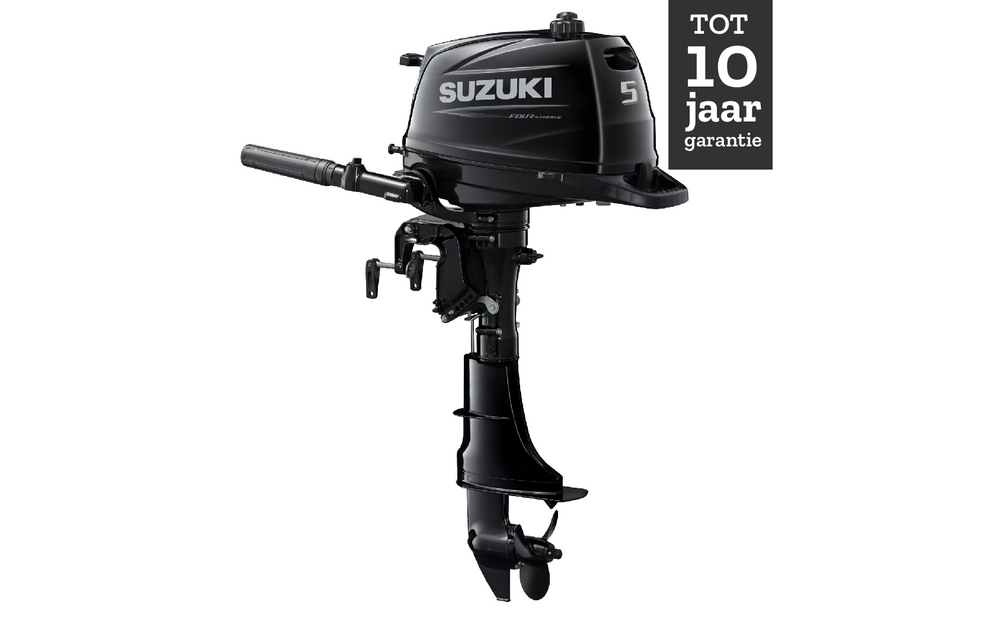 Suzuki buitenboordmotor 5pk - DF5A - Kortstaart - Zwart
