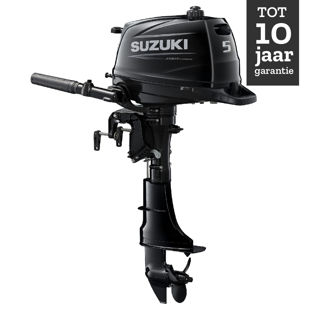 Suzuki buitenboordmotor 5pk - DF5A - Kortstaart - Zwart