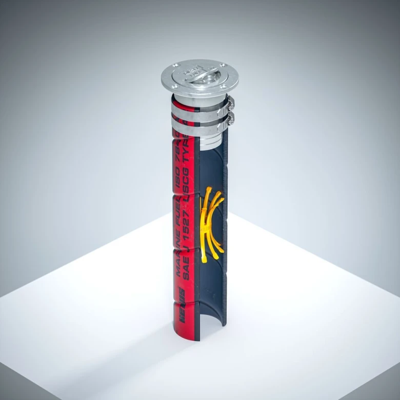 VETUS Brandstof diefstalbeveiliging voor slang diameter 38 en 51 mm