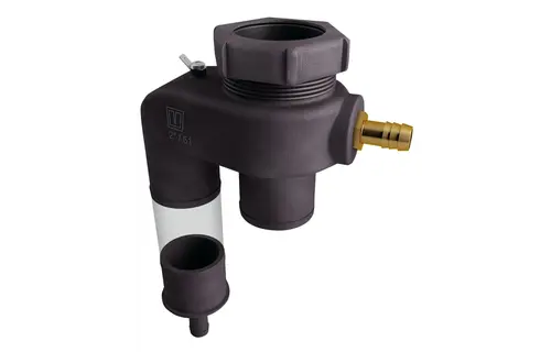VETUS Brandstof-overloop type FSA, dop/slang 51 mm, ontluchting 19 mm