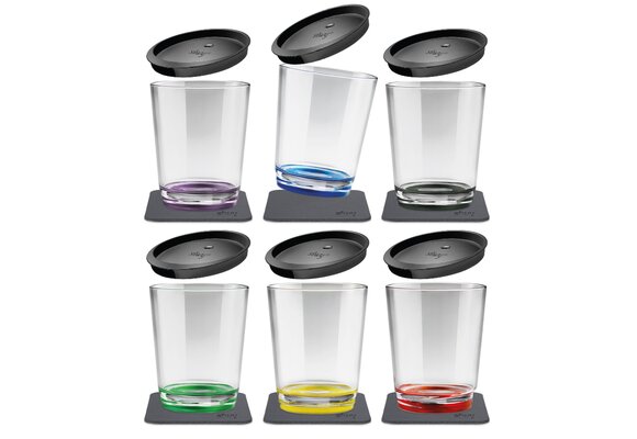 Silwy Magnetische drinkbekers - set van 6