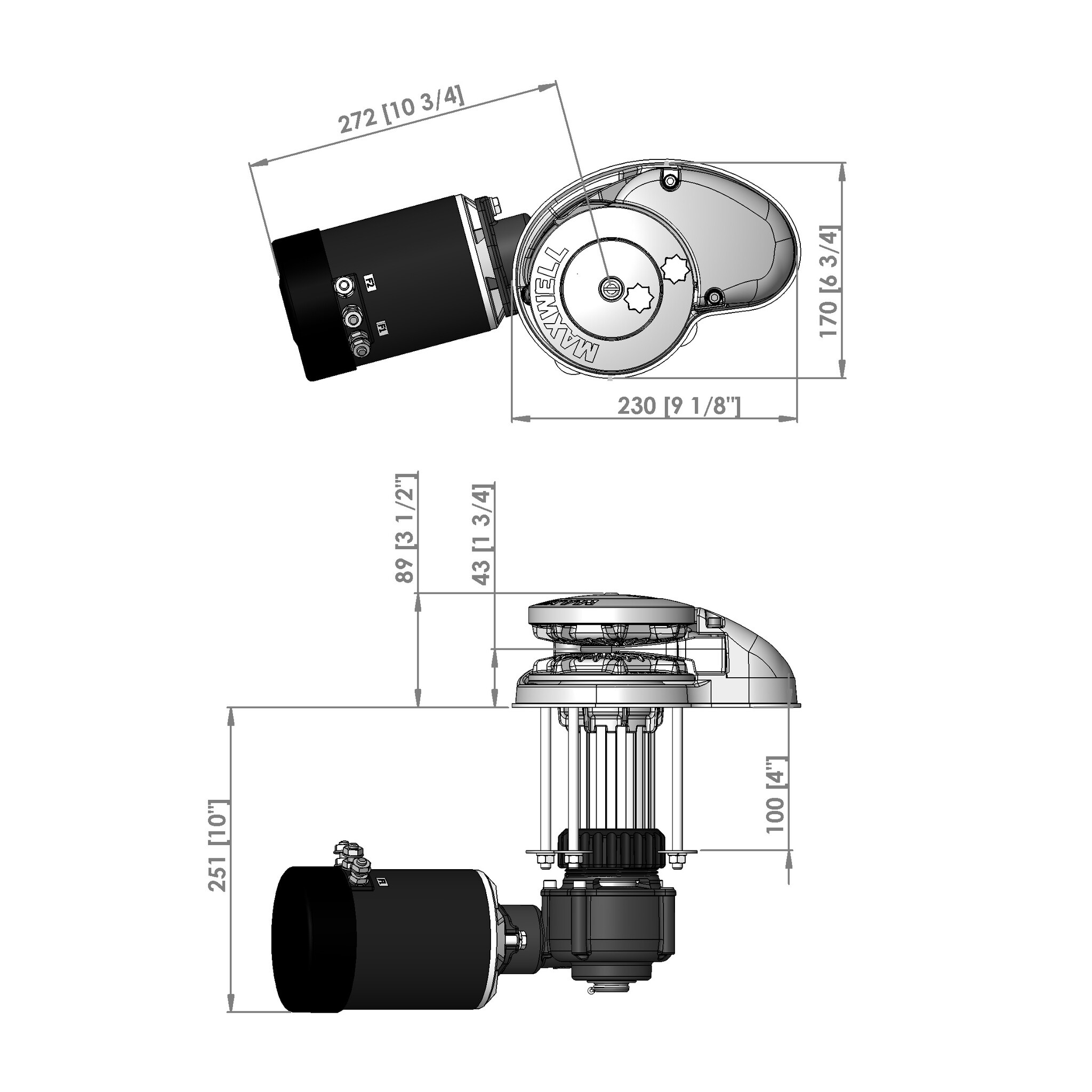 VETUS MAXWELL RC10-8 - verticale ankerlier