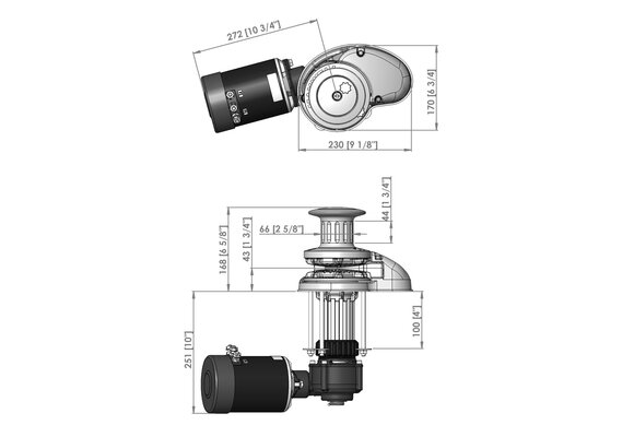 VETUS RC10-8 24V kaapstander