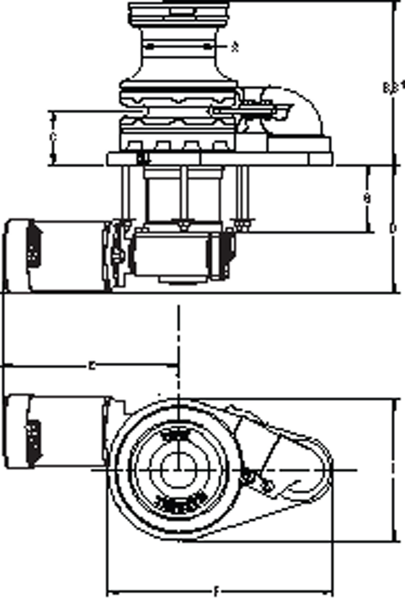 VETUS 1000 VWC 24V Capstan