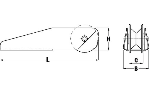 VETUS Fixed Bow Roller