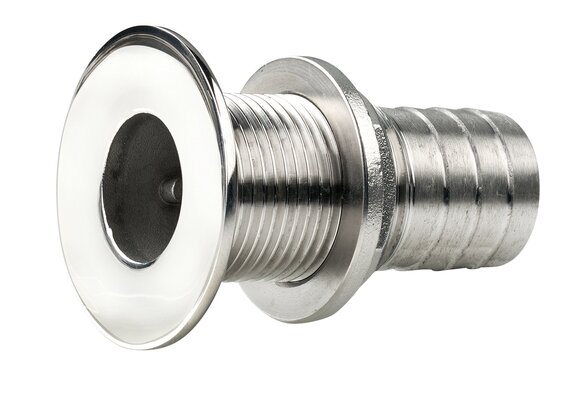 VETUS Thru hull AISI 316 - hose tail - flushed