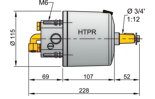VETUS Stuurpomp HTP20 voor 10mm leiding
