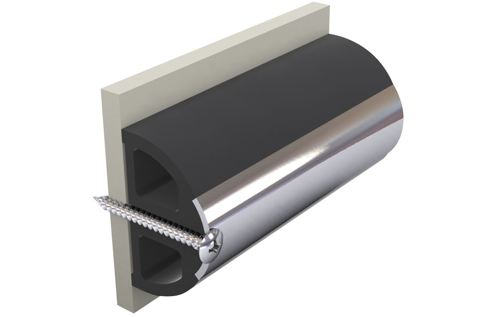 VETUS Mtr. Stootlijst type HARO5S, antraciet signaal zwart lengte mtr