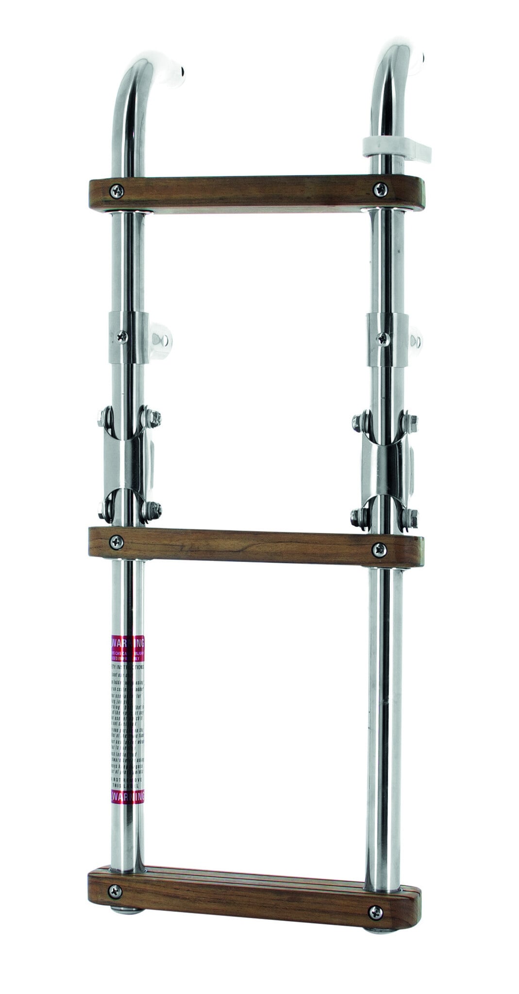 VETUS Opvouwbare ladder met teakhouten treden folding steps SS316, teak steps