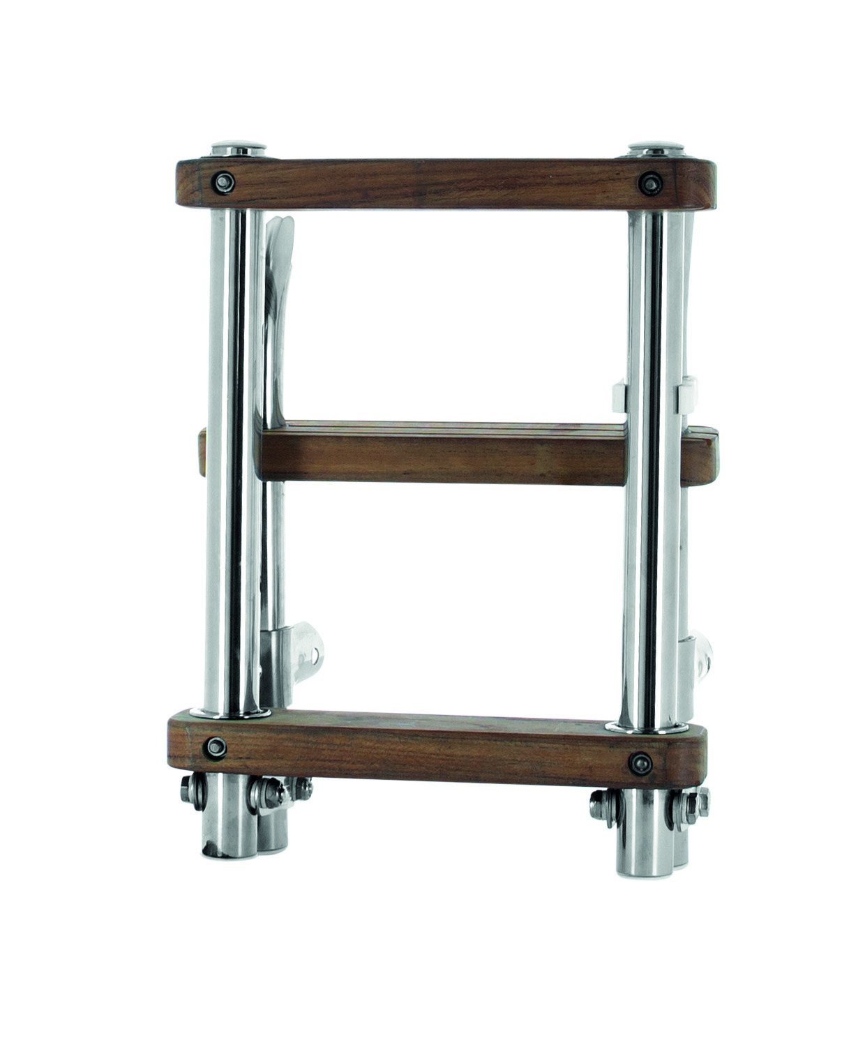 VETUS Opvouwbare ladder met teakhouten treden folding steps SS316, teak steps