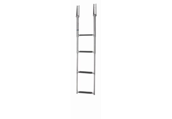 VETUS Zwemladder, SS316, 4 trede met synthetiche grips, telescopic transom mounted