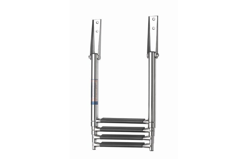 VETUS Zwemladder, SS316, 4 trede met synthetiche grips, telescopic transom mounted