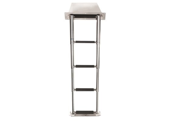 VETUS Zwemladder, SS316, 4 trede met synthetiche grips, telescopic built in