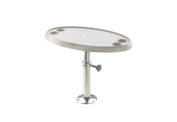 VETUS Tafel incl. poot, ovaal (45 X 76 cm) handmatig