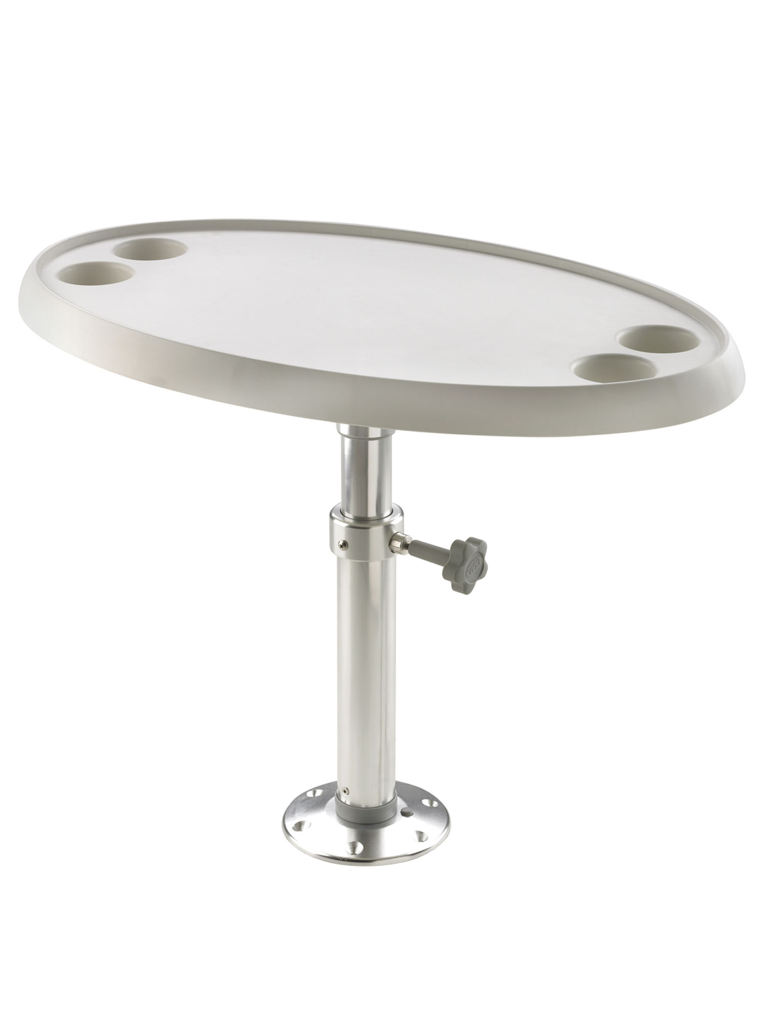 VETUS Tafel incl. poot, ovaal (45 X 76 cm) handmatig