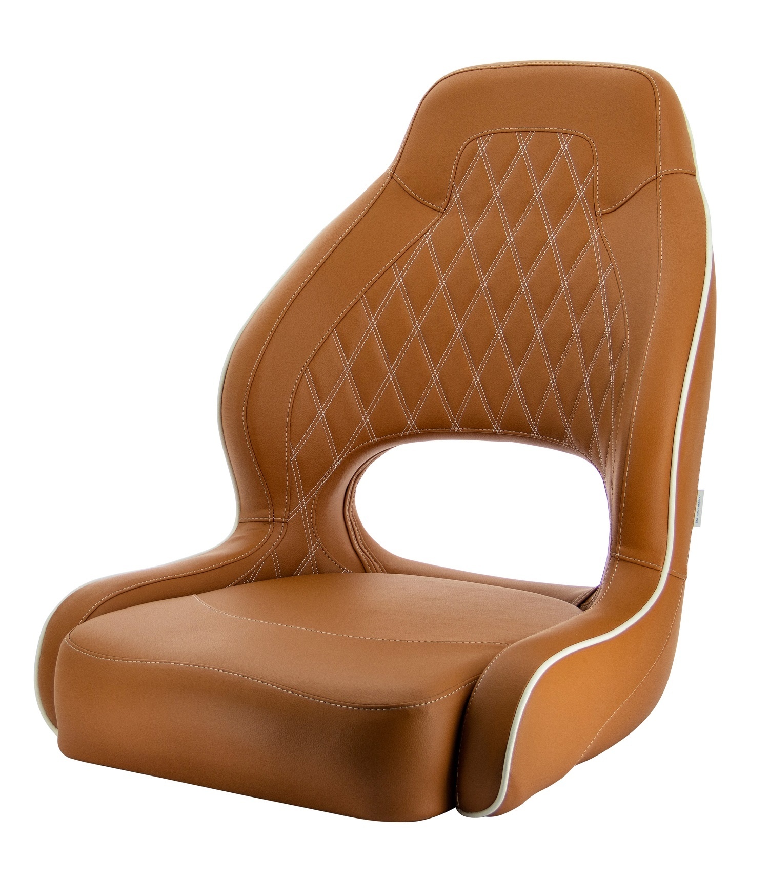 VETUS Stoel "Driver", skai oranje bruin (cognac),