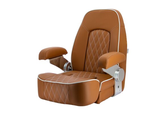 VETUS Stoel "Seaman", skai orange brown (cognac),