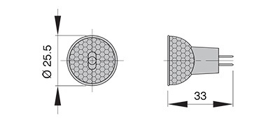 VETUS Halogen lamp MR8