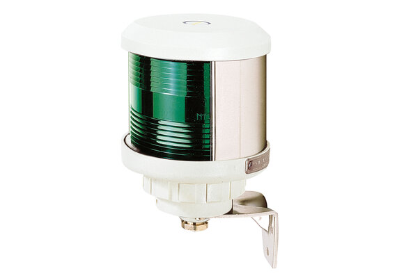 VETUS Stuurboordlantaarn, zijmontage, witte behuizing 12 of 24 Volt 25 Wat