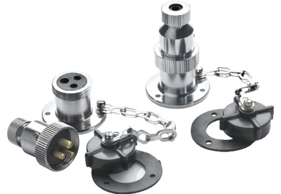 VETUS Waterdicht Stopcontact, waterdicht met steker met 3 polen 3p ms verchr.