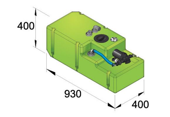 VETUS Watertank - Watertanksysteem 88 l
