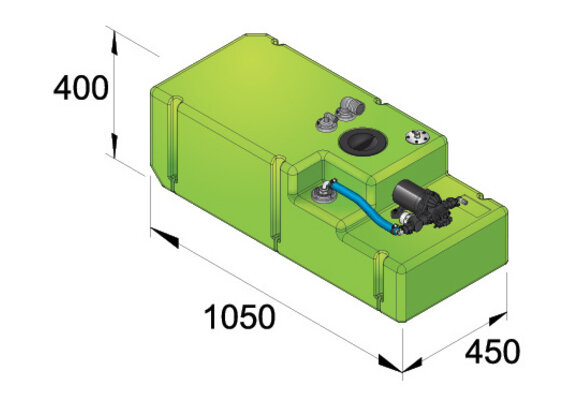 VETUS Watertank - Watertanksysteem 120 l