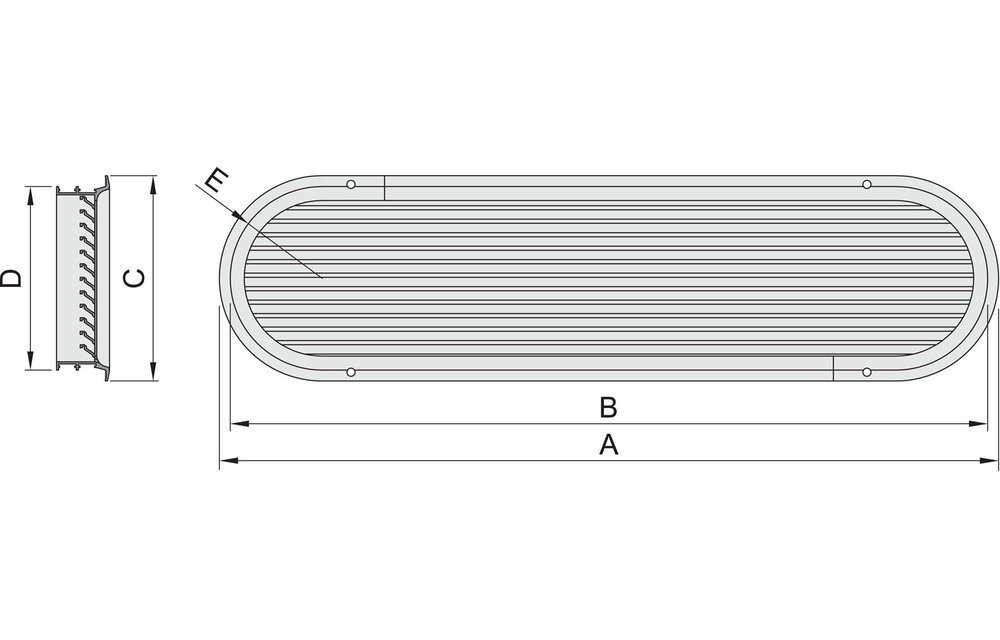 VETUS Ventilatiepoort ASV aluminium