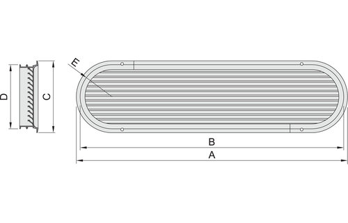 VETUS Ventilatiepoort ASV aluminium