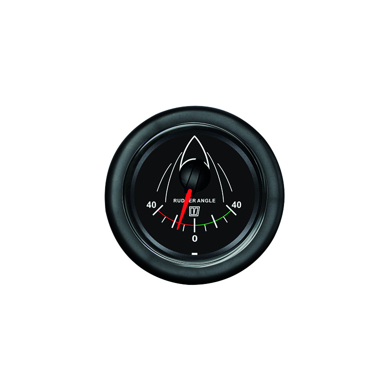 VETUS Roerstandaanwijzer Zwart 12/24 V, 52mm