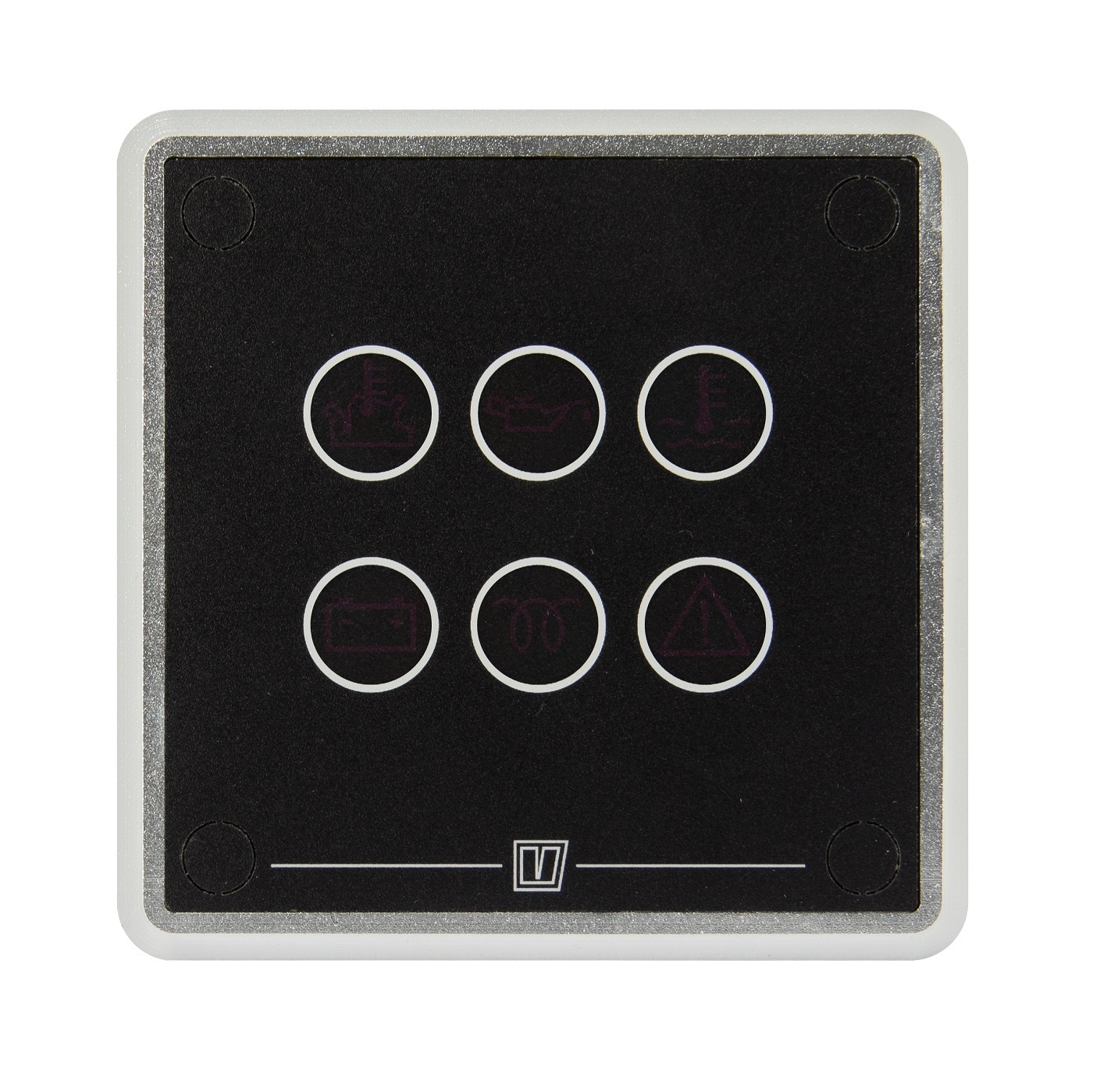 VETUS Alu controle paneel 12v, zwart