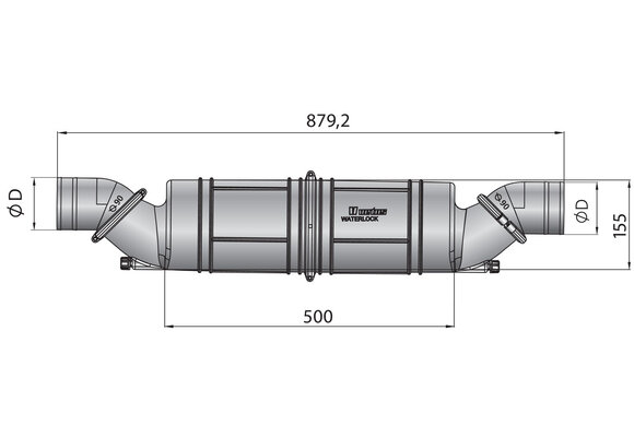 VETUS Waterlock / geluiddemper