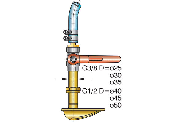 VETUS waterschepset voor 40-45-50 mm schroefas