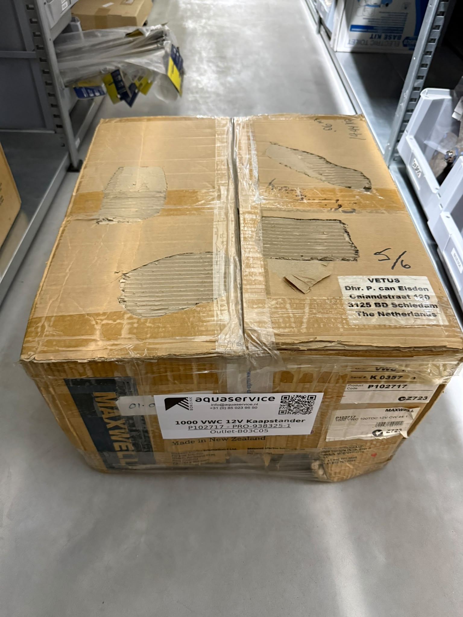 VETUS 1000 VWC 100TDC 12V Kaapstander CW 44:1 (retour deal)