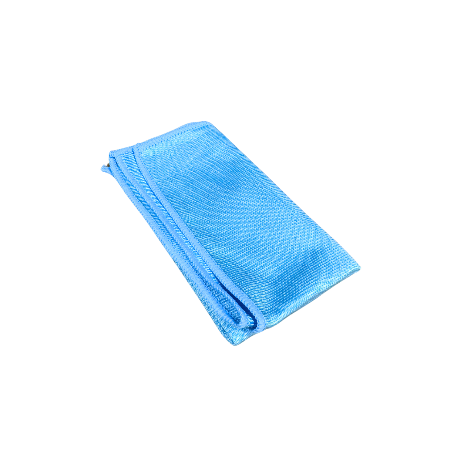 Lichtblauwe glasdoek voor streeploos resultaat