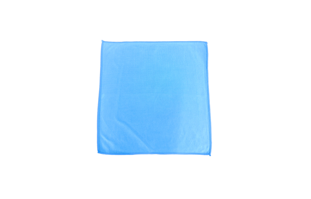 Lichtblauwe glasdoek voor streeploos resultaat