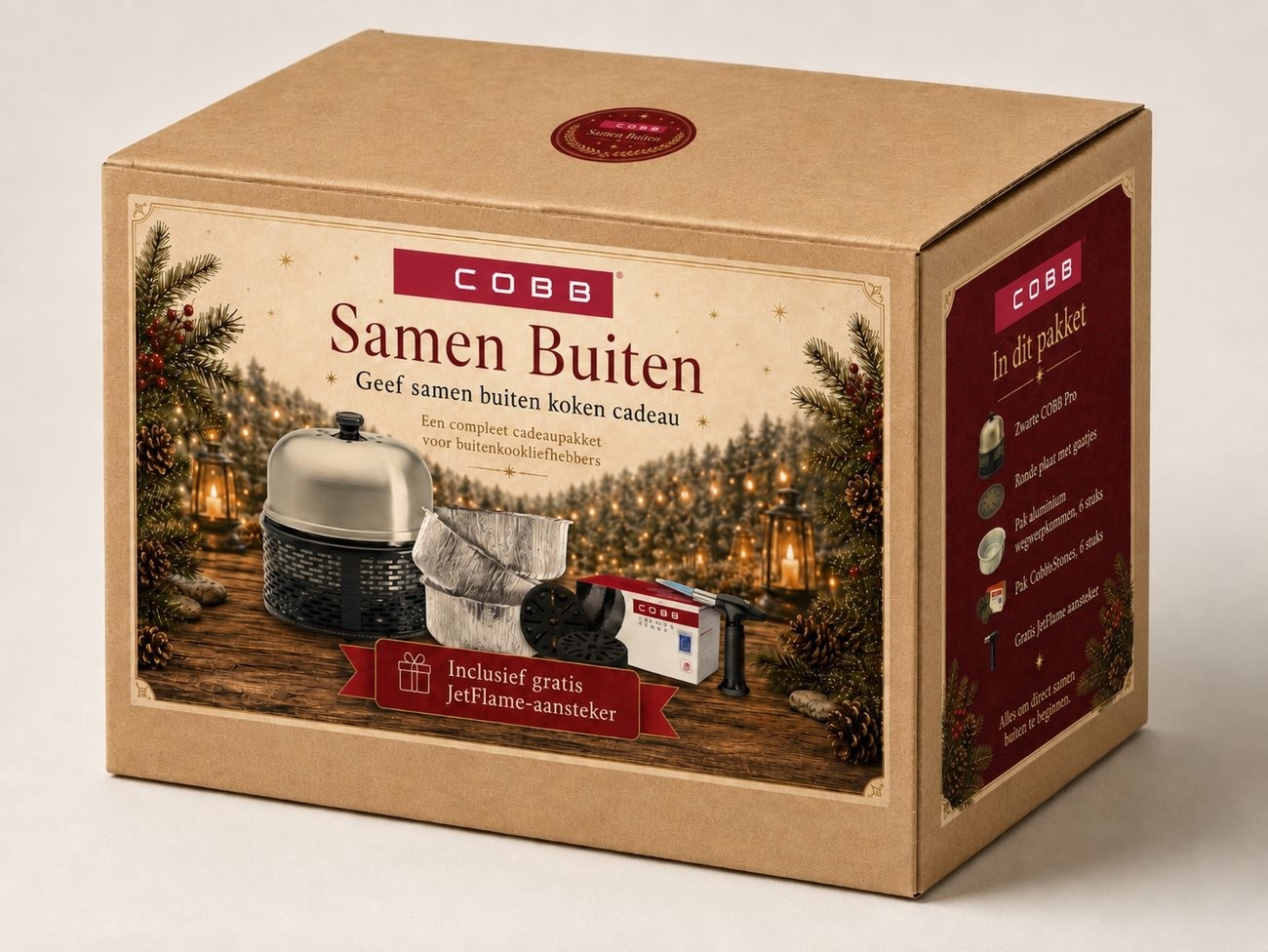 Cobb samen buiten