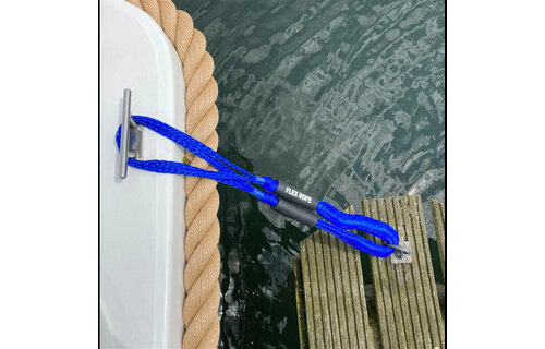 Flex rope Nautic Zwart  met Wit