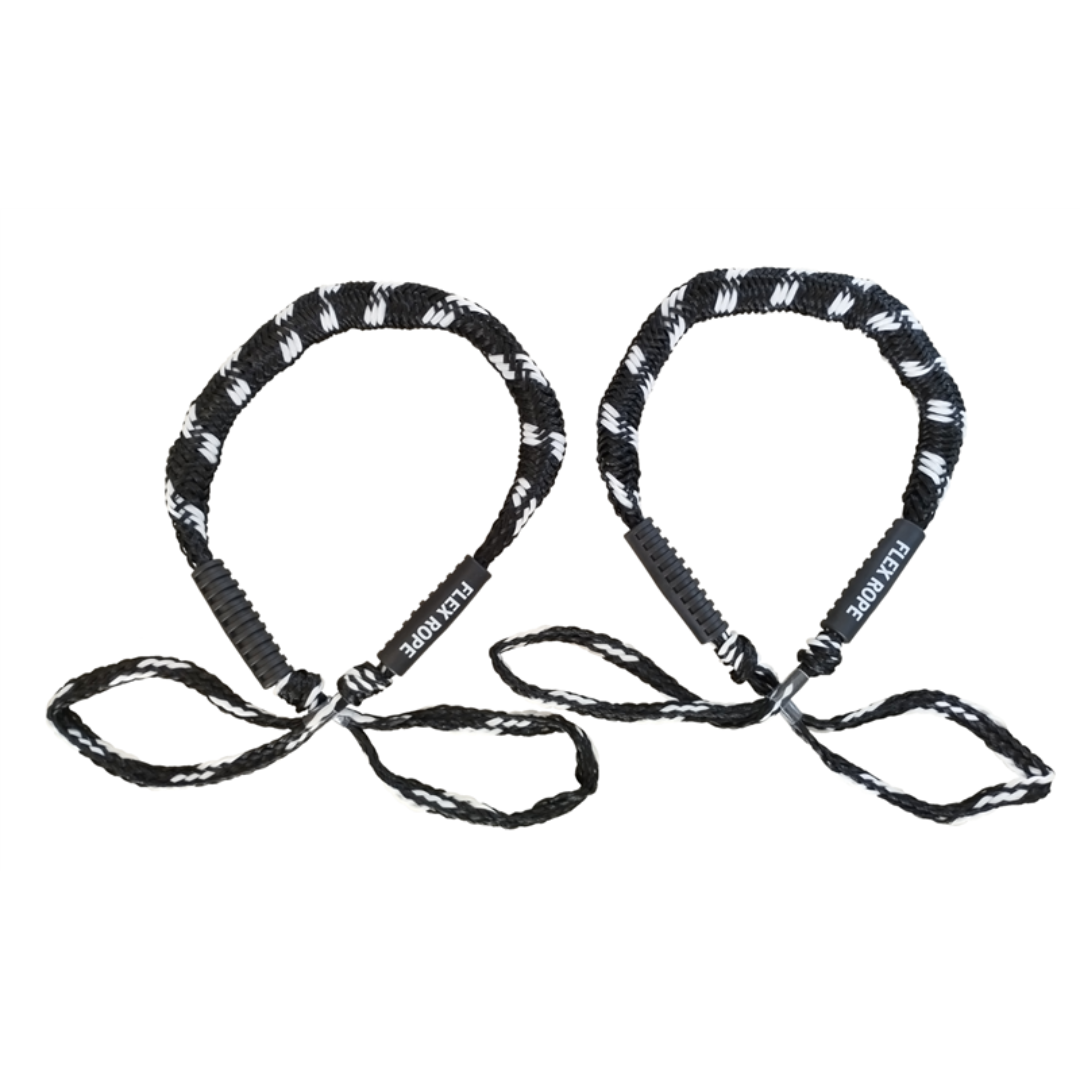 Flex rope Nautic Zwart  met Wit