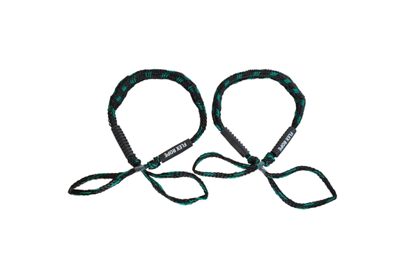 Flex rope Nautic Zwart met Groen