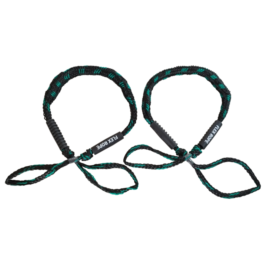 Flex rope Nautic Zwart met Groen