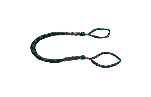 Flex rope Nautic Zwart met Groen