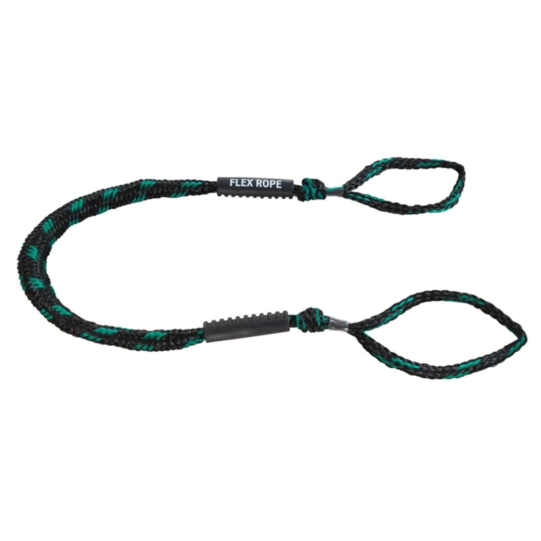 Flex rope Nautic Zwart met Groen