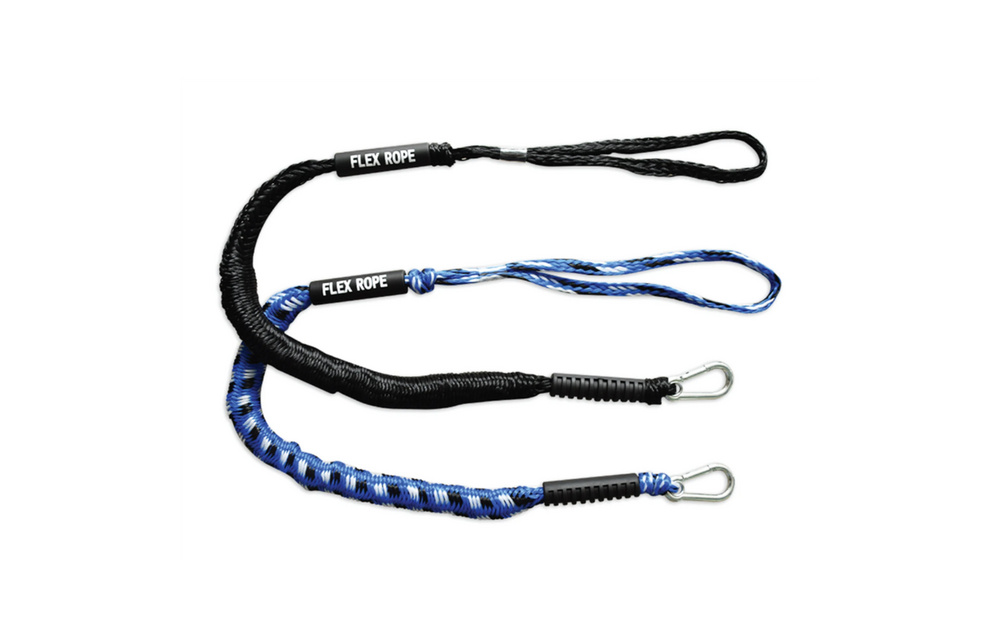 Flex rope Nautic met Karabijnhaak Zwart