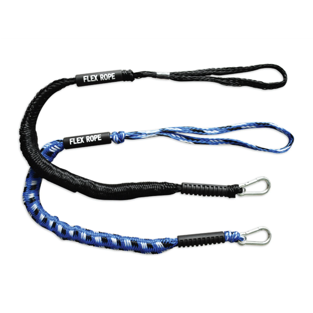 Flex rope Nautic met Karabijnhaak Zwart